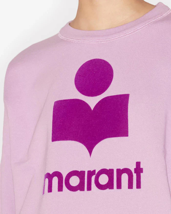 Isabel Marant  -  Pull à logo rose-lilas femme