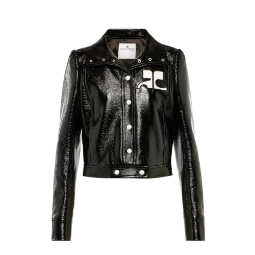 Veste en cuire Courrèges